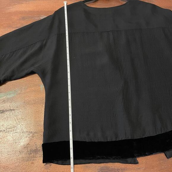 Massimo Dutti Women's Open Front Cardigan Cover Up Top Black Size Small - Picture 8 of 9